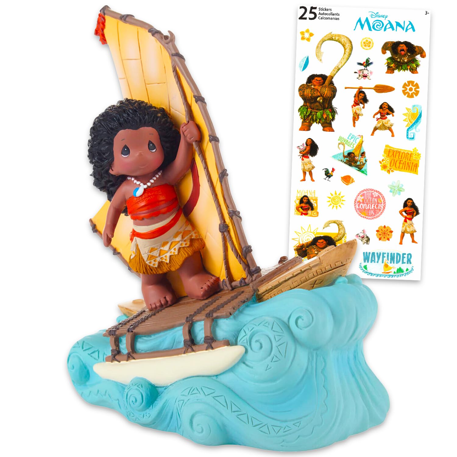 Amazon.com: Disney Precious Moments Figurine Moana - Bundle with 6